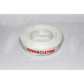 Cabo Flexível 6,0mm Branco - 70 M | Fio 750v | 80 Filamentos