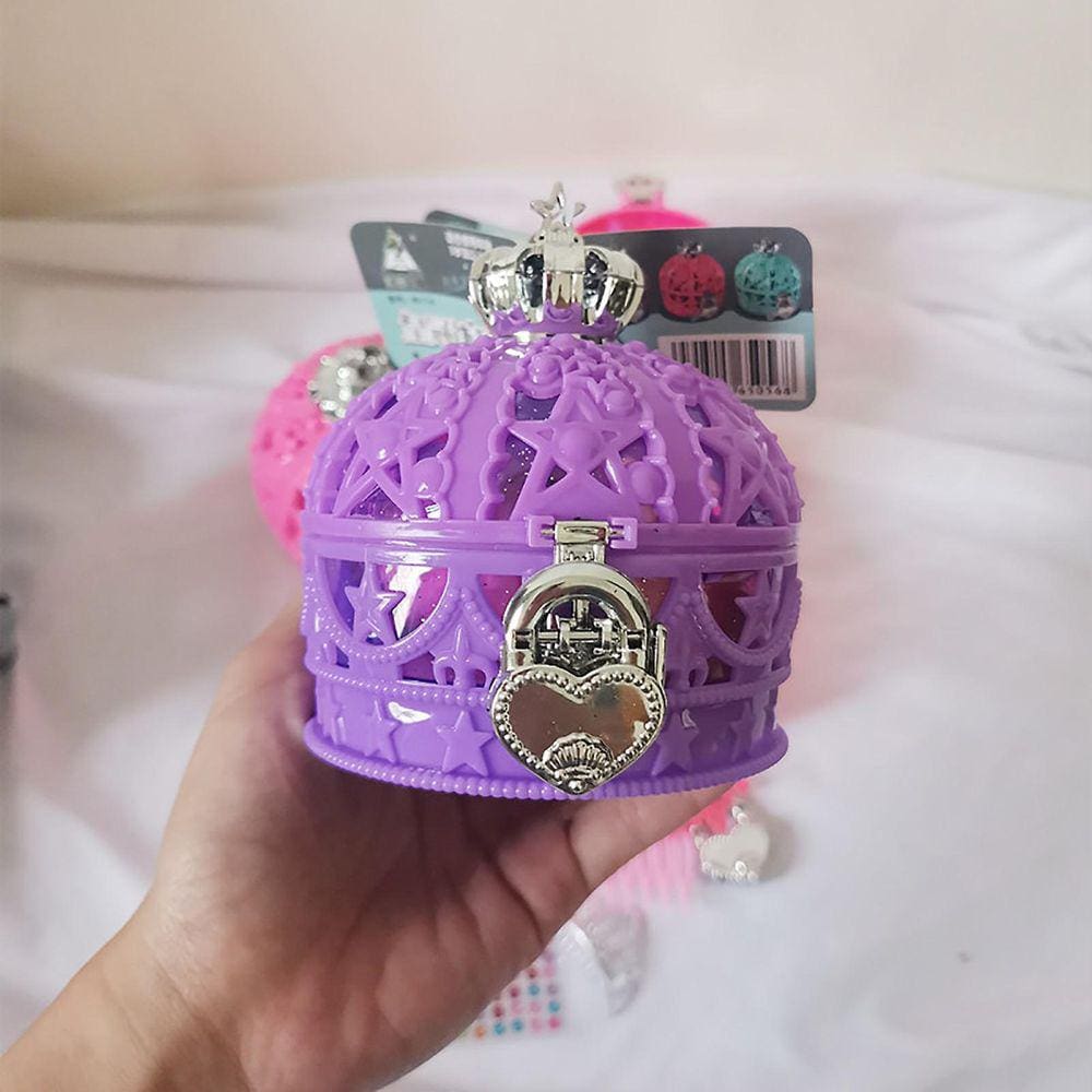 Demolição de Le Crown Treasure Box Caixa de jóias Brinquedo de aniversário para menina