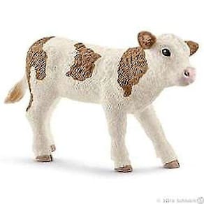 Figura de brinquedo de bezerro simmental da América do Norte