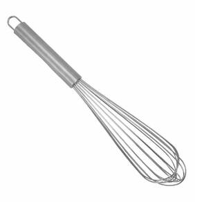 Batedor de Massas Ovos Fouet Robusto Aço Inox Manual 39cm