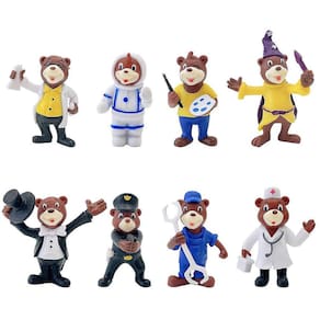 8pcs Ccartoon figura figura modelo de brinquedo