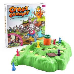 Jogos de tabuleiro damas infantis coelho cross-country defendendo armadilha jogo de tabuleiro 26,5* 11,4* 26,5 cm