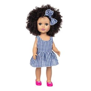 Cabelo encaracolado Boneca Bonita Simulação Boneca Boneca de Cabelo Encaracolado Bonito Brinquedo