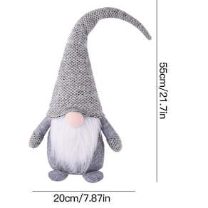 Enfeites de boneca sem rosto de natal boneca anã nórdica suprimentos de decoração de natal decoração de janela de papai noel