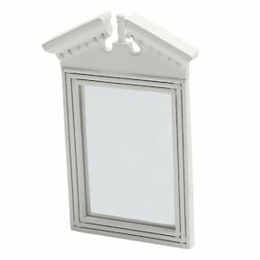 1pc casa pequena acessório mini retro estilo espelho miniatura