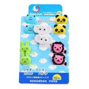 Cute Mini Bento Zoo Mini Forks Set Garfo de frutas para animais para crianças