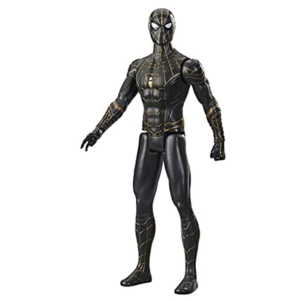 Spider-Man Marvel Titan Hero Series 12 polegadas Preto e Dourado