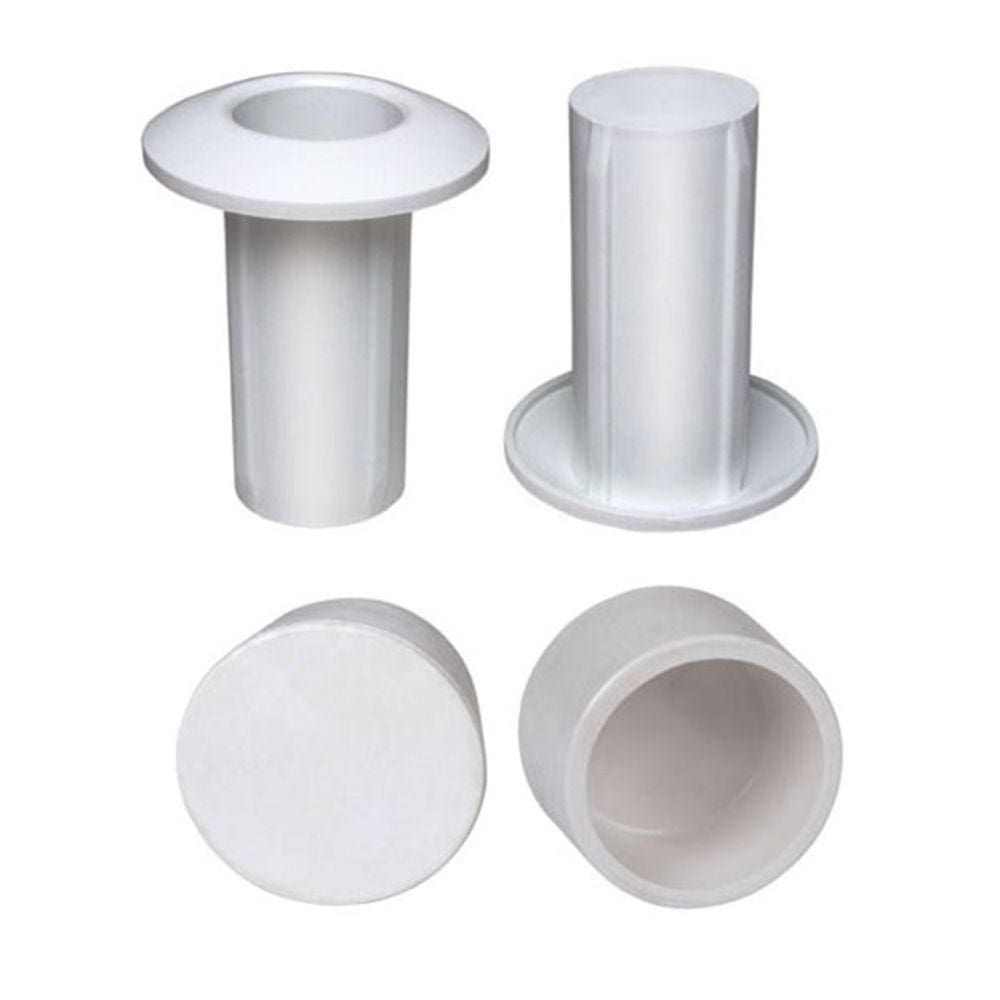 Kit 10 Chumbador Canopla 10 Borrachas Para Escada De Piscina