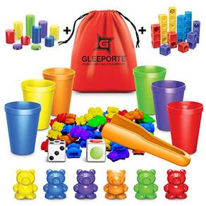 Ursos de contagem coloridos Gleeporte com classificação coordenada