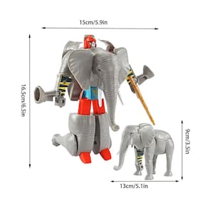 Deformação Brinquedo Crianças Simulação Animal Elefante Branco Modelo Cheetah