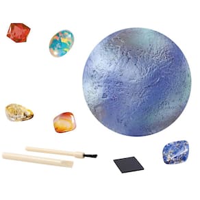 Pedra de Escavação Arqueológica Infantil Os Oito Planetas do Sistema Solar Brinquedo de Aventura