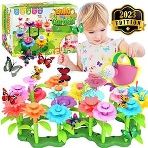 Brinquedos de construção de jardins de flores Innorock para meninas