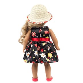 Vestido de roupas para boneca americana de 18 polegadas brinquedo de menina