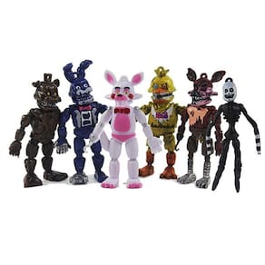 6PCS Cinco Noites No Brinquedo de Jogo mini figuras de Freddy