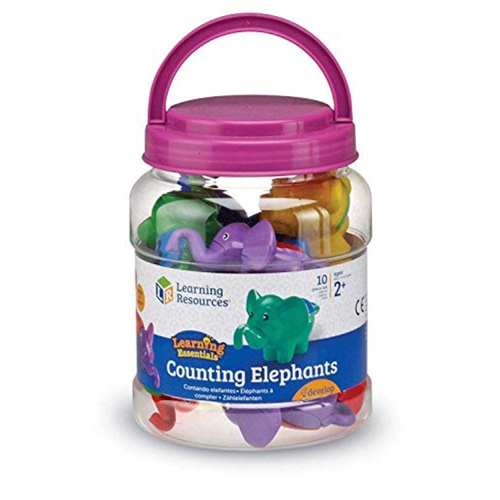 Recursos de aprendizagem contando elefantes, conjunto de 10, Multi-col