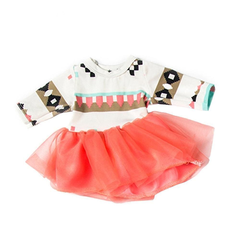 Vestido de fio bonito para brinquedo de menina de acessório de boneca americana de 18 polegadas