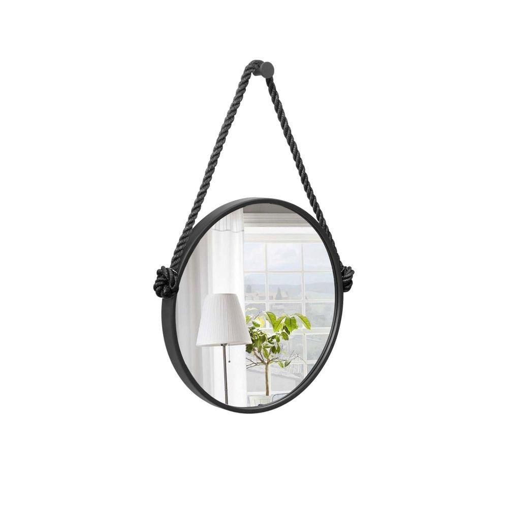 Espelho Decorativo Adnet Alça Corda Naval Redondo