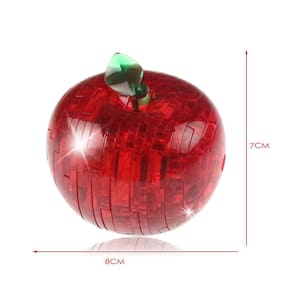 3d cristal quebra-cabeça bonito fruta modelo diy gadget blocos construção brinquedo presente rd