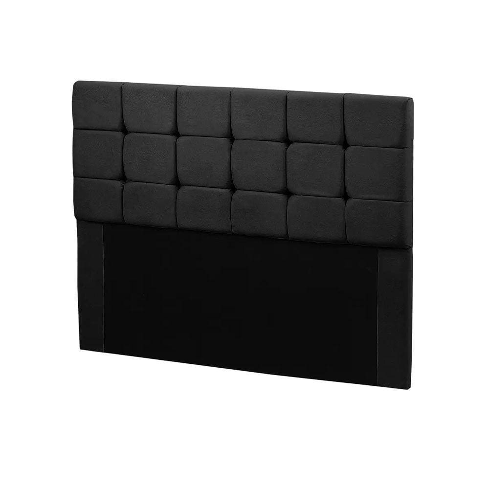 Cabeceira Cama Box Queen 1,60 Estofada Julia Veludo Preto Star Confort