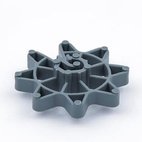 Espaçador de Ferragem Circular Plástico C25 25mm 50 Un