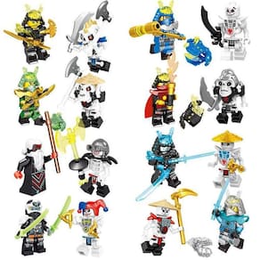 16 Blocos de Construção Ninja Fantasma Bonecas Montadas Minifigure Brinquedos (Tipo A)
