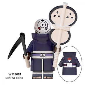 8pcs Naruto Série Infantil Bloco de Construção Brinquedos Minifigura