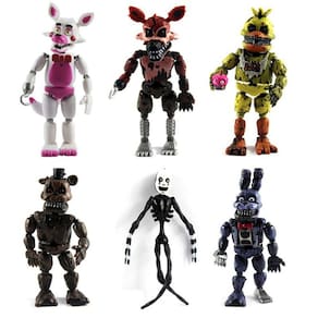 6pcs Cinco Noites No Brinquedo de Figuras Leves de Freddy