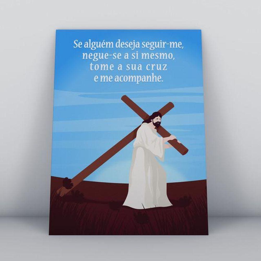 Quadro Decorativo Religião Cristã 008 MDF 20x30cm