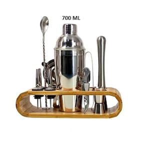 Kit Bartender Stylus Profissional 12 Peças Aço Inox
