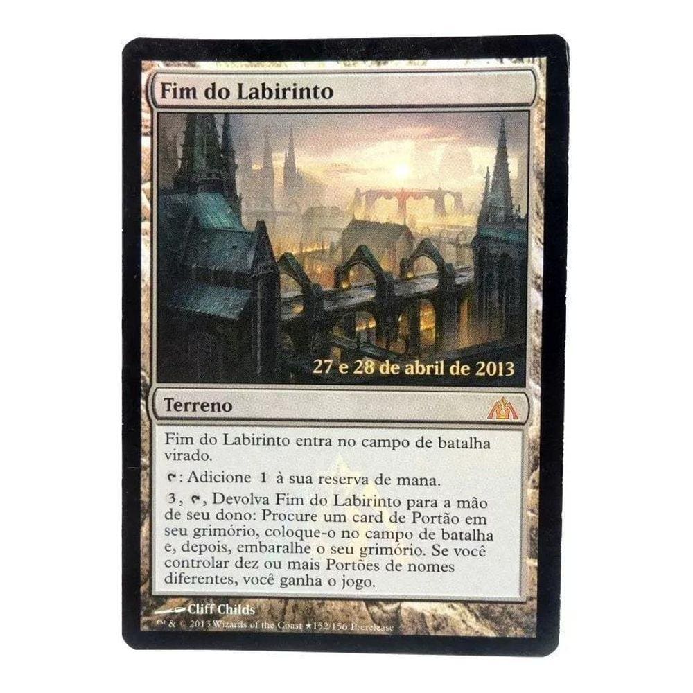 Card Game Magic Fim do Labirinto Terreno Kit 5 Cartas