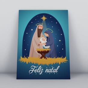 Quadros TAC Religião Cristã 030 - 20x30cm - MDF - Colorido