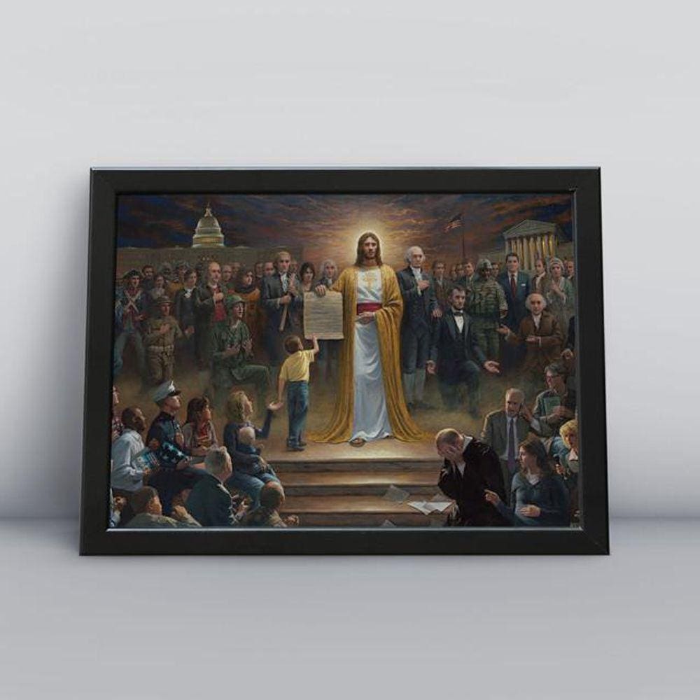 Quadro Decorativo Religião Cristã - 20x30cm - MDF