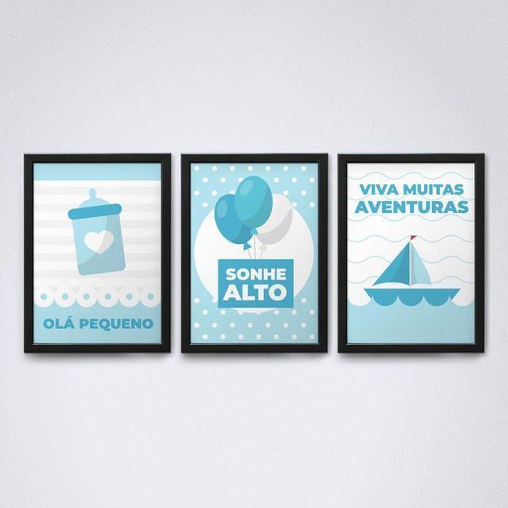 Quadro Decorativo 30x20cm com Moldura Preta - Alta Qualidade