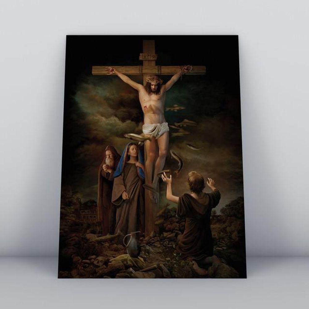 Quadros TAC religião-032-m2 Colorido MDF 20x30cm cada peça