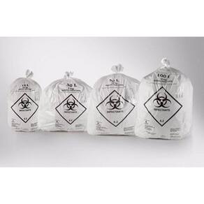 Saco Lixo Infectante 15L Branco - Médico/Hospital