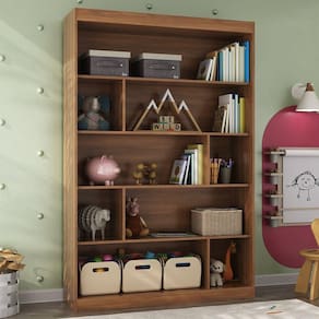 Nicho Infantil Organizador 4 Prateleiras Anni Espresso Móveis Nogal
