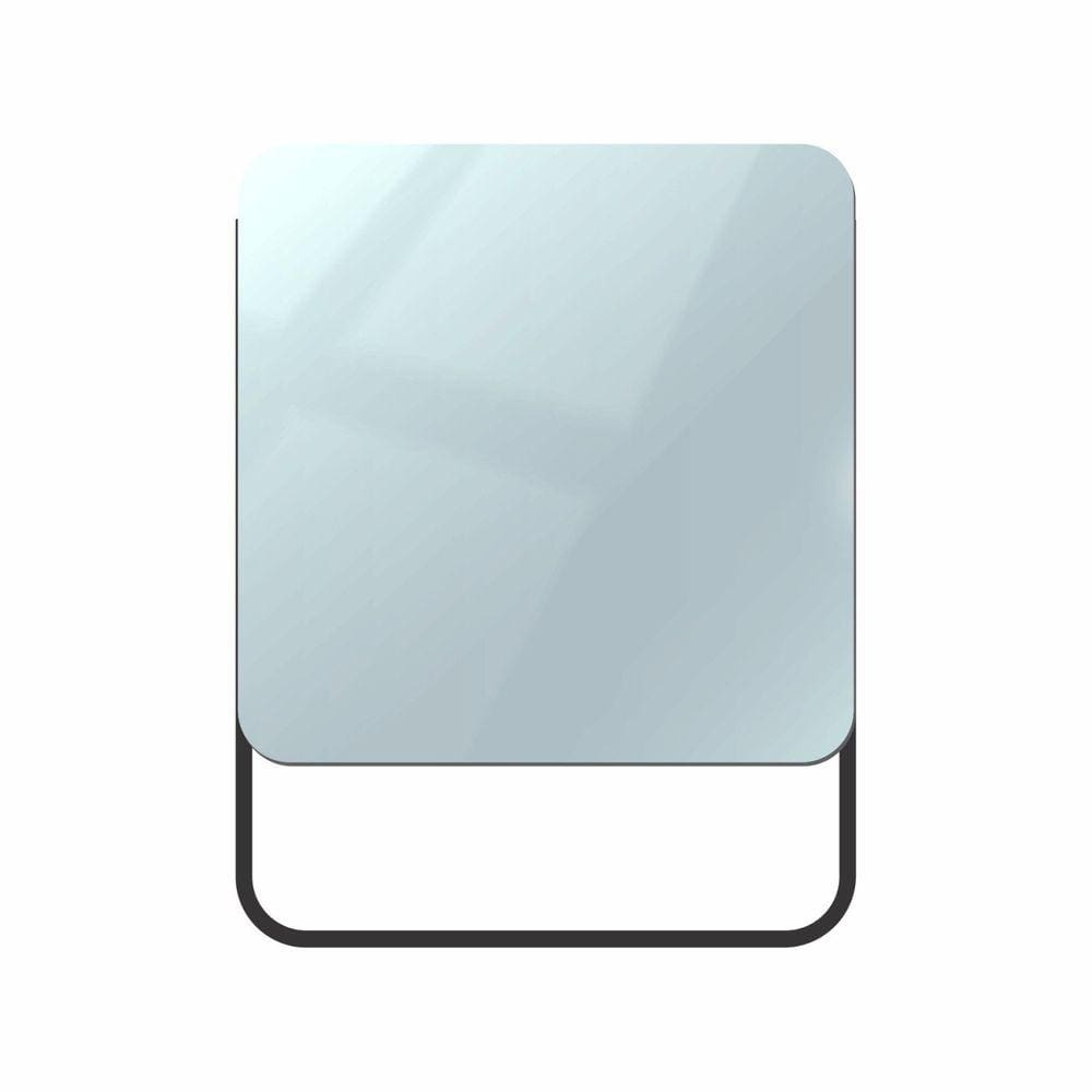 Espelho Funcional Quadrado 70x50cm Pratic Square In House Decor Preto