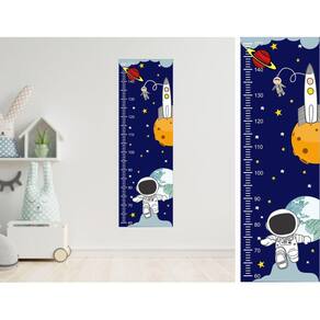 Régua Crescimento Astronauta 1,00x30cm - Fácil Instalação