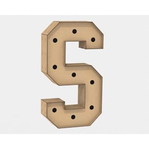 Letra Caixa Grande Mdf 80Cm De Altura Decoração