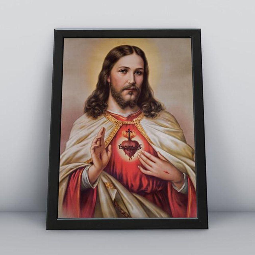 Quadros TAC Religião Cristã 002 - 20x30cm - MDF - Colorido