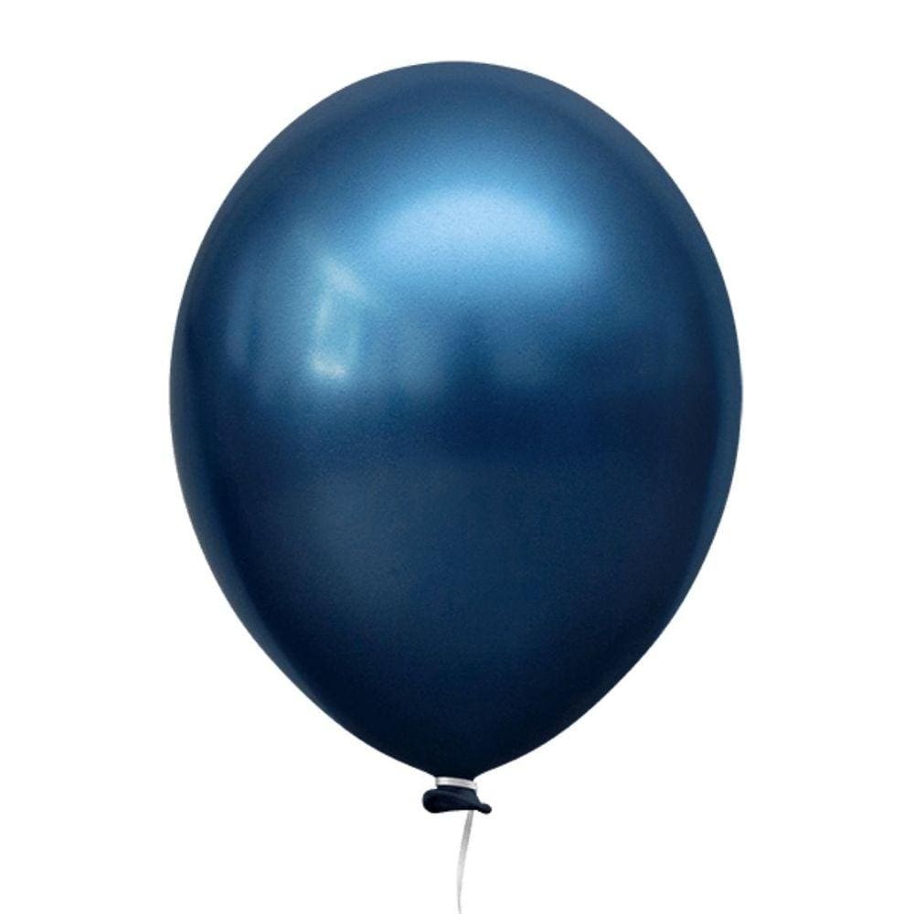 Balão 16 Aluminio Azul Meia Noite Happy Day 10un
