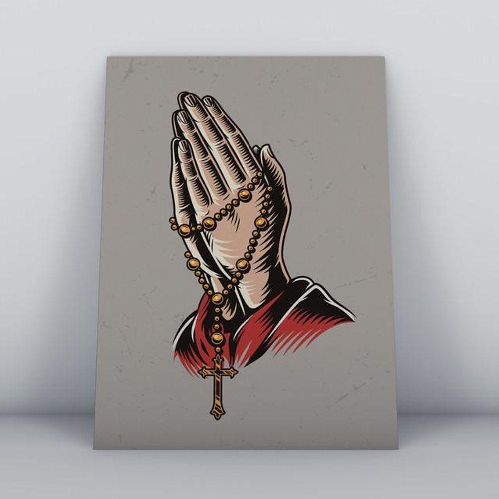 Quadros TAC Religião Cristã 029 - 20x30cm, MDF, Colorido