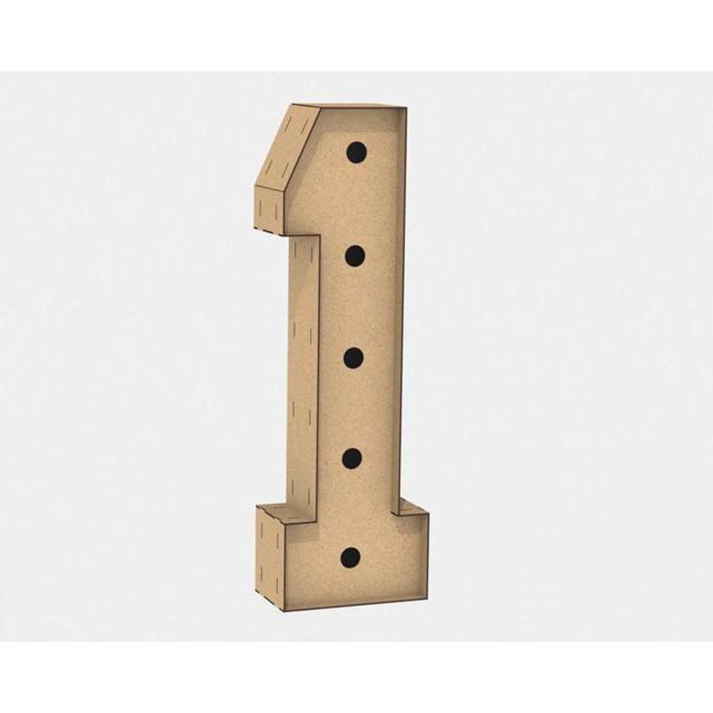 Letra Caixa Mdf Grande 80Cm Decoração - MDF 3mm