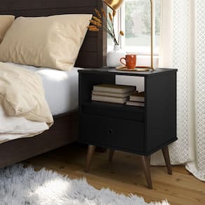Mesas De Cabeceira Retro Quarto Classico Wood