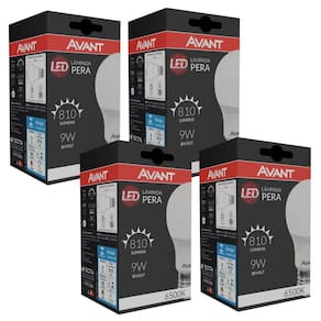 Lâmpada Led Avant 9w Bulbo A60 E27 6500k - Kit 4 Unidades