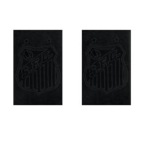 Kit 2 Toalhas de Rosto Jacquard Buettner Santos Preto