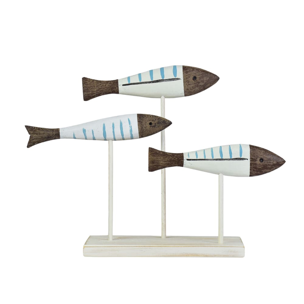 Enfeite Trio De Peixes Pedestal