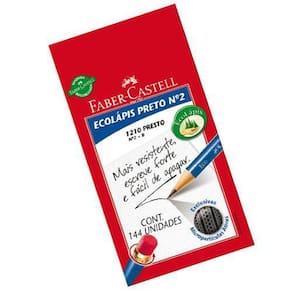 Lápis Preto Redondo Ecolapis Presto Com Borracha