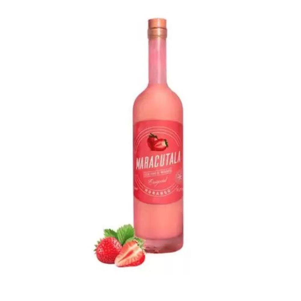 Licor Maracutala Sabor Morango Garrafa 750 Ml