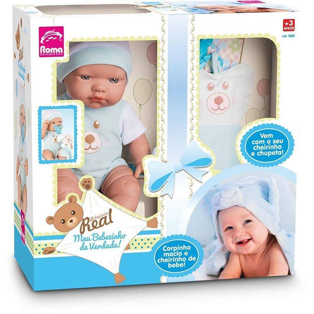 Boneco Bebe Bebezinho Real Menino Reborn Faz Xixi - Roma com o